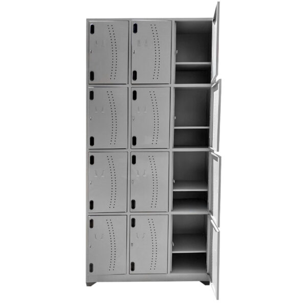 locker metalico 12 puestos abierto
