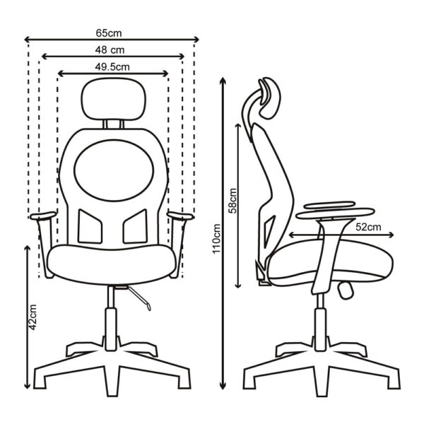 Silla de Escritorio Kabul Presidente - Image 6