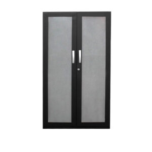 armario metalico veneziano con puertas en vidrio