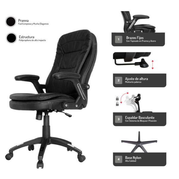 Silla de Escritorio Bremen Alta - Image 5