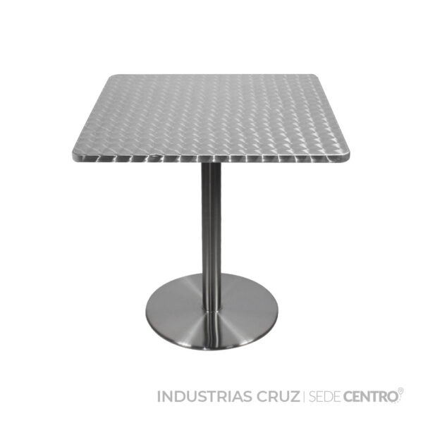 Mesa En Acero Cuadrada