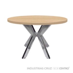 Mesa De Juntas Redonda Cromada