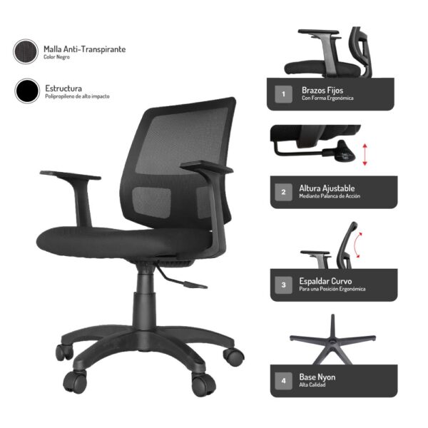 Mecanismo de silla Rusia nylon