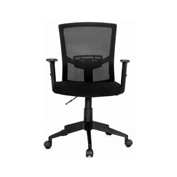 Silla de escritorio Kyoto con brazos graduables para mayor comodidad.