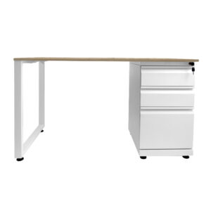 Escritorio Moderno Tipo C Blanco