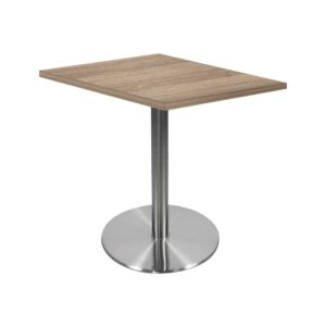 Mesa Delta Cuadrada Base En Acero