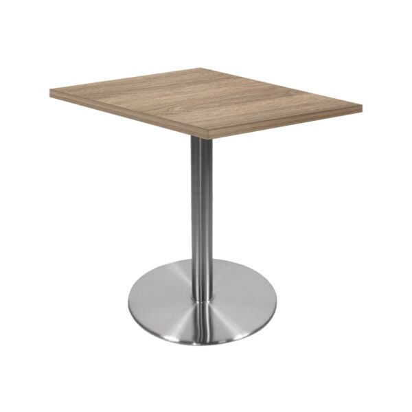 Mesa Delta Cuadrada Base En Acero