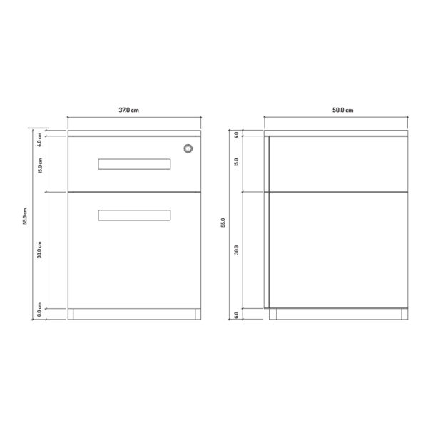 dimensiones cajonera mint