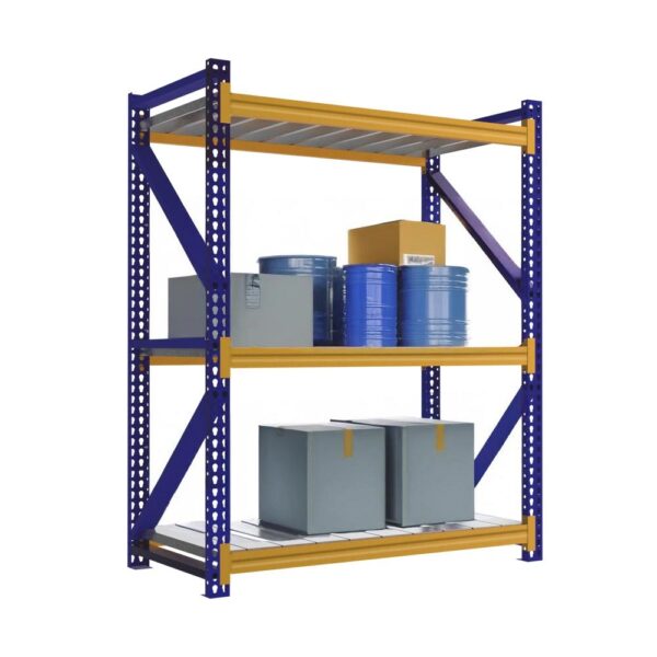 Estante industrial 250 kg lateral cargado