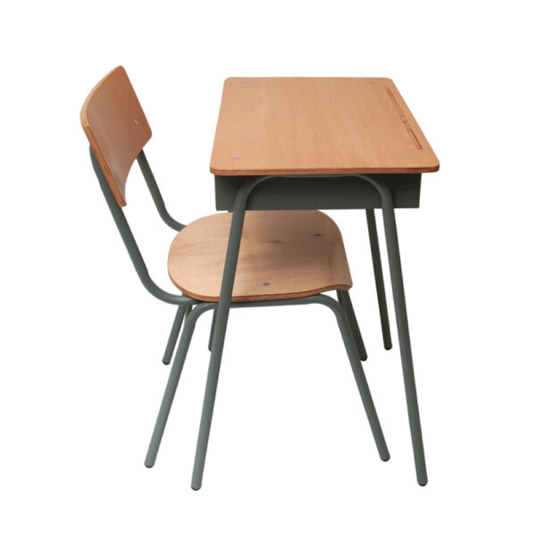 Pupitre Unipersonal en Madera con Silla - Image 3