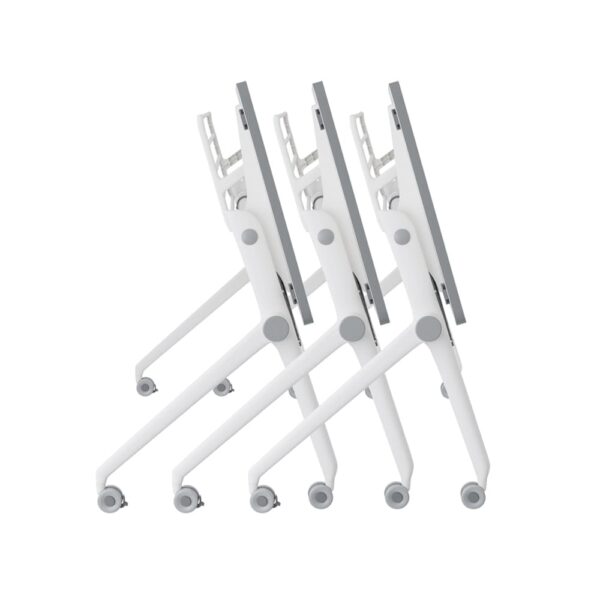 mesa plegable apilada