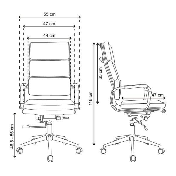 Silla de Escritorio Bruselas Alta - Image 6