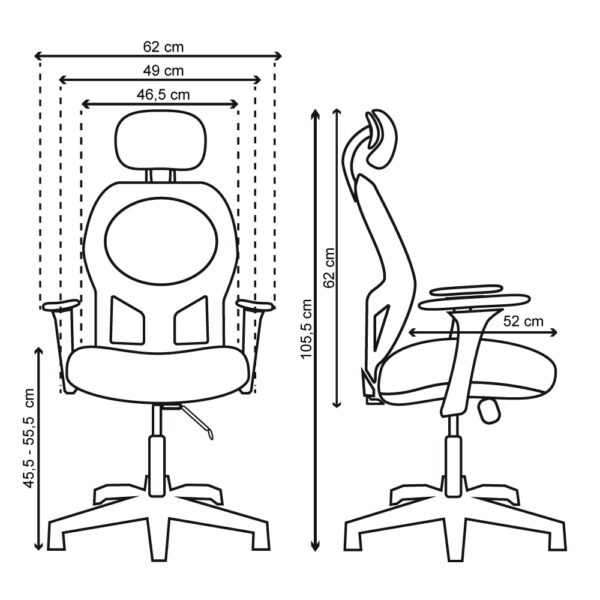 Silla de Escritorio Estambul con Cabecero Cromo - Image 2