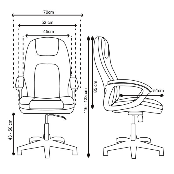 DIMENSIONES DE LA SILLA IRATI