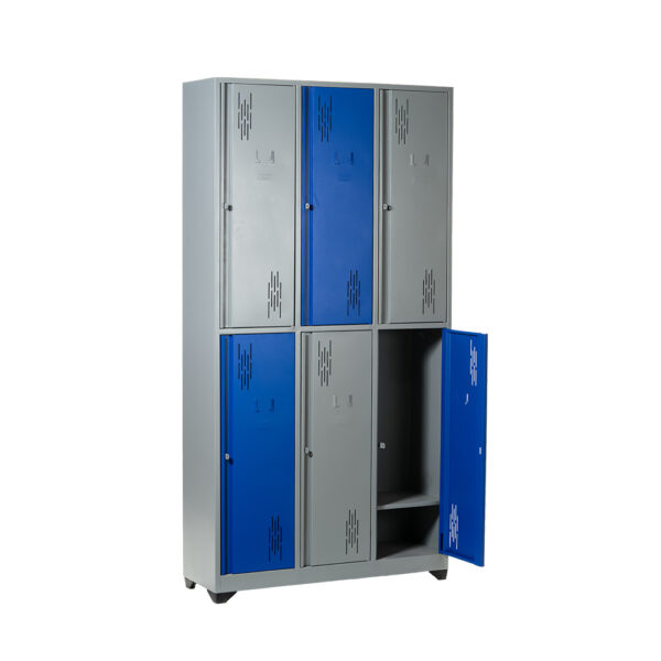 Locker Metálico Neo 6 Puestos Horizontal - Image 3