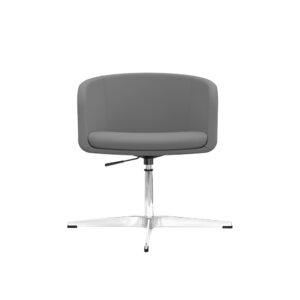 Silla Poltrona Boom metálico gris