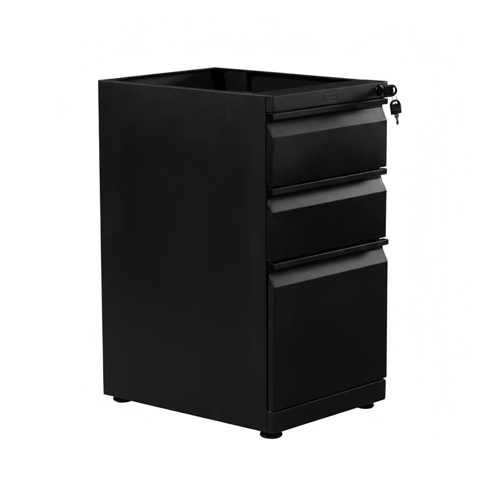 cajonera archivador sin tapa negro