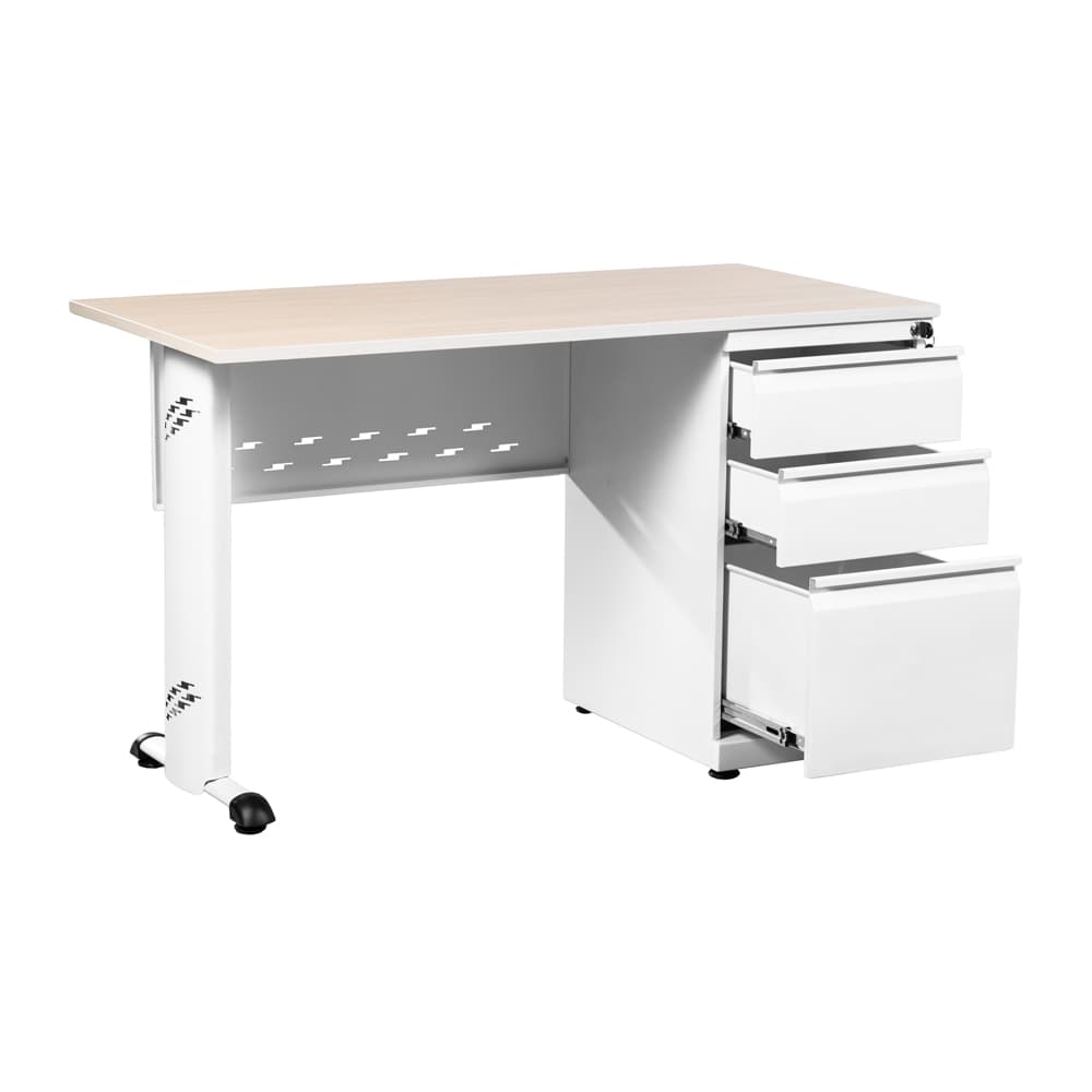 escritorio blanco operativo abierto