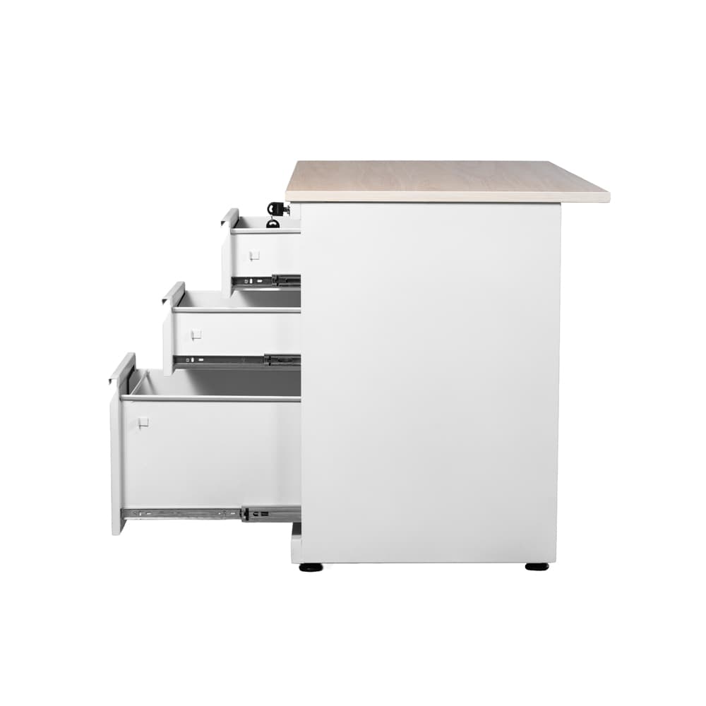 escritorio blanco operativo lateral