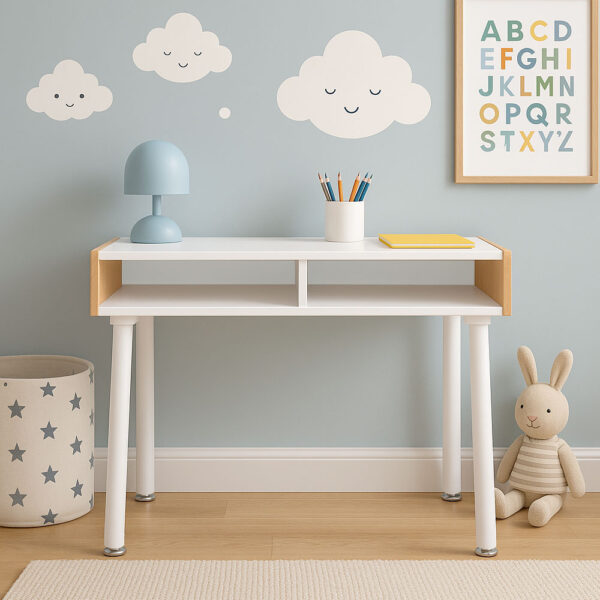 escritorio infantil oliva frontal