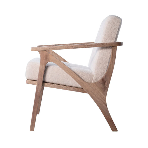 poltrona en madera lateral