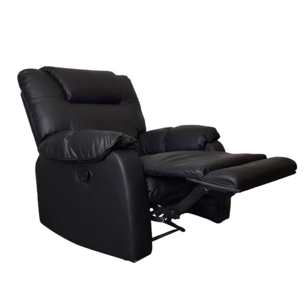 sofa reclinable en cuero sintetico