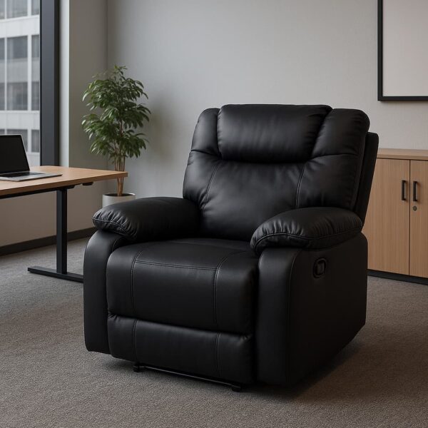 sofa reclinable negro